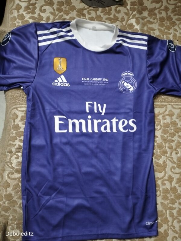 Private Lable Ronaldo Real Madrid 2017 18 Retro Purple Jersey Size XL