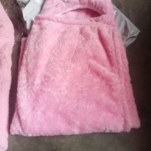 Private Lable Embroidered Crib Wearable Blanket for Hooded Baby Blanket Pink And White