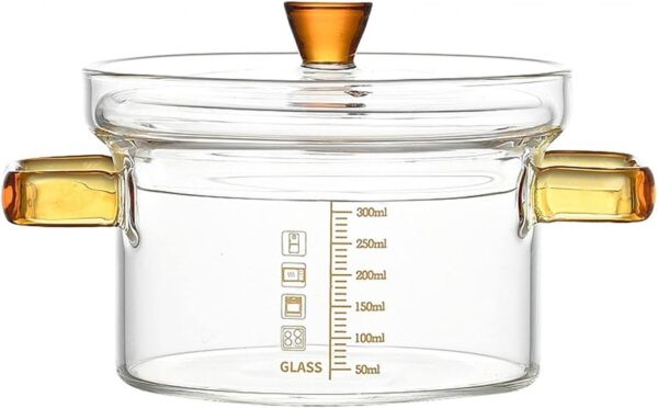 Private Lable Glass Soup Porridge Jar Handmade Storage Jars with Lid for Kitchen Egg Cooking Small