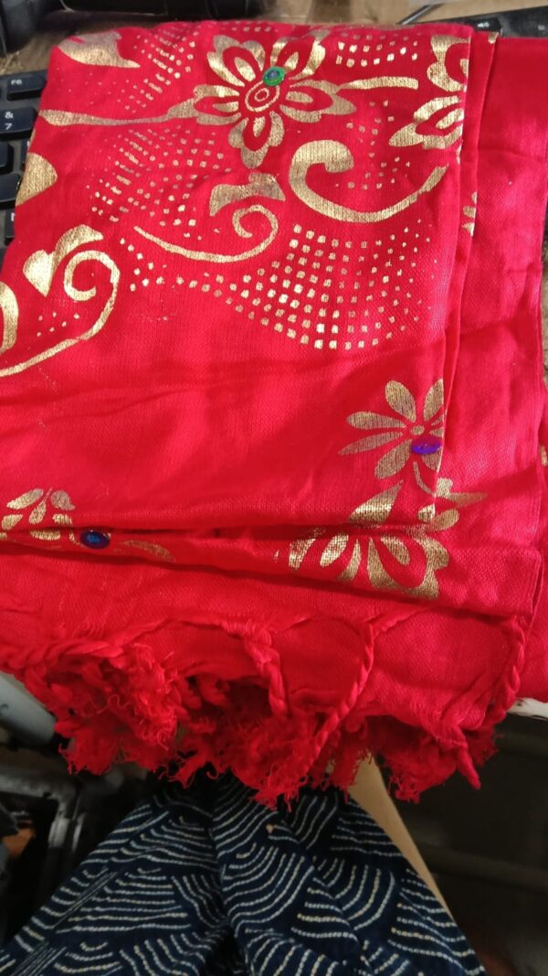 Private Lable Womens Red Colour Dupatta