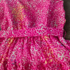 Doodle Girls Pink Embellished Fit and Flare Dress Size 4Y