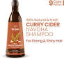 Nat Habit Navdha Natural Shampoo For Women Men Strong and Shiny Hair with Curry Cider 250 ml