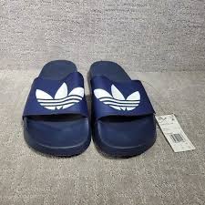 ADIDAS ORIGINALS Men s Adilette Lite Navy Slide Sandals Navy Blue Colour Size 9