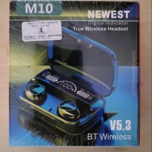 M10 newest V5 3 bluetooth earbuds seal open