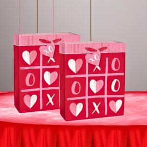 Party Propz XOXO Valentine s Day Gift Bag Red Pink Pack Of 2
