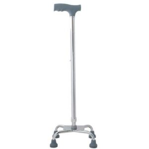 Private Lable Silver Quadripod Walking Stick colour grey