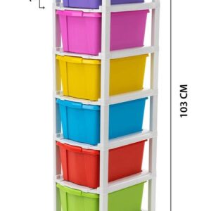 Private Lable MODULAR DRAWER SYSTEM MULTI PURPOSE STORAGE BOX SIZE 6XL MULTICOLOR