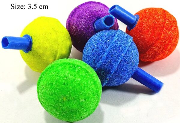 Private Lable Air Stone for Aquarium Fish Tank Bubble Maker 5 Pcs Oxygen multicolour