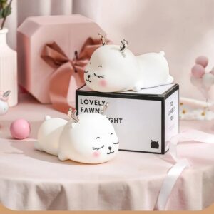 lovely fawn night light lamp warm white lamp with three gears dimming warm