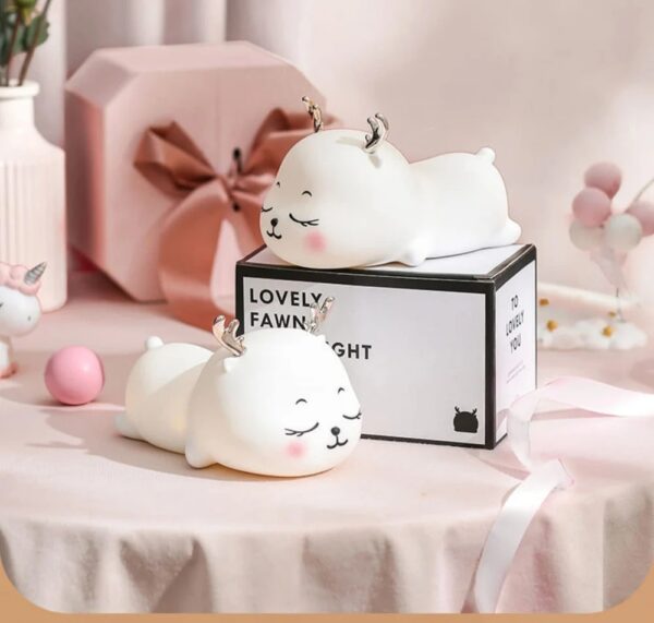 lovely fawn night light lamp warm white lamp with three gears dimming warm