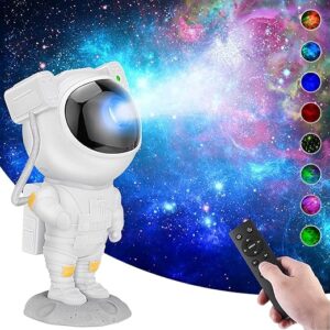 Desidiya Astronaut Galaxy Projector with Remote Control 360 Adjustable Timer Kid