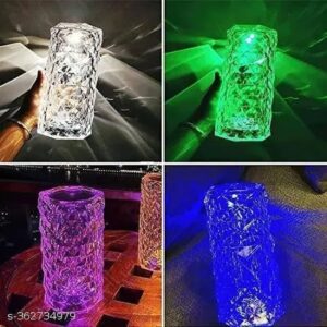 Desidiya crystal lamp 16 color changing rose crystal table lamp