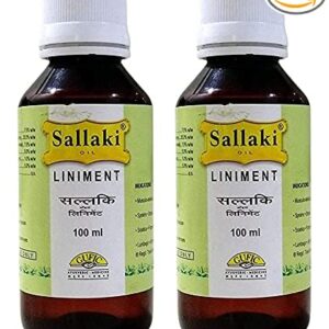 Gufic Biosciences Sallaki Liniment Oil 100ml Pack of 2