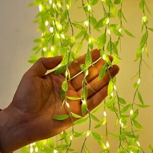 Desidiya TechPride Leaf LED Curtain String Lights with Leaf Design White Decorative 1 Pc Plug Powered