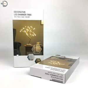 Moti tree TREE Gold Decorative LED Tree Lamp Table top Fairy Lights Spirit Tree Bonsai Tree Light Decoration for Room 36 LED Pearl Plastic and Metal Wire
