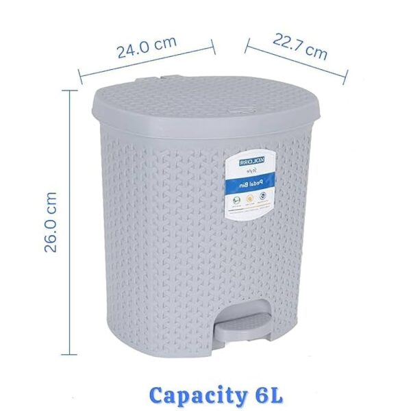 KOLORR Magnum Plastic Pedal Dustbin Medium Size 6Ltr