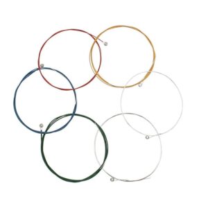 Private Lable Set of 6pcs E B G D A E Multi Colored Strings for Acoustic Guitar Accessory