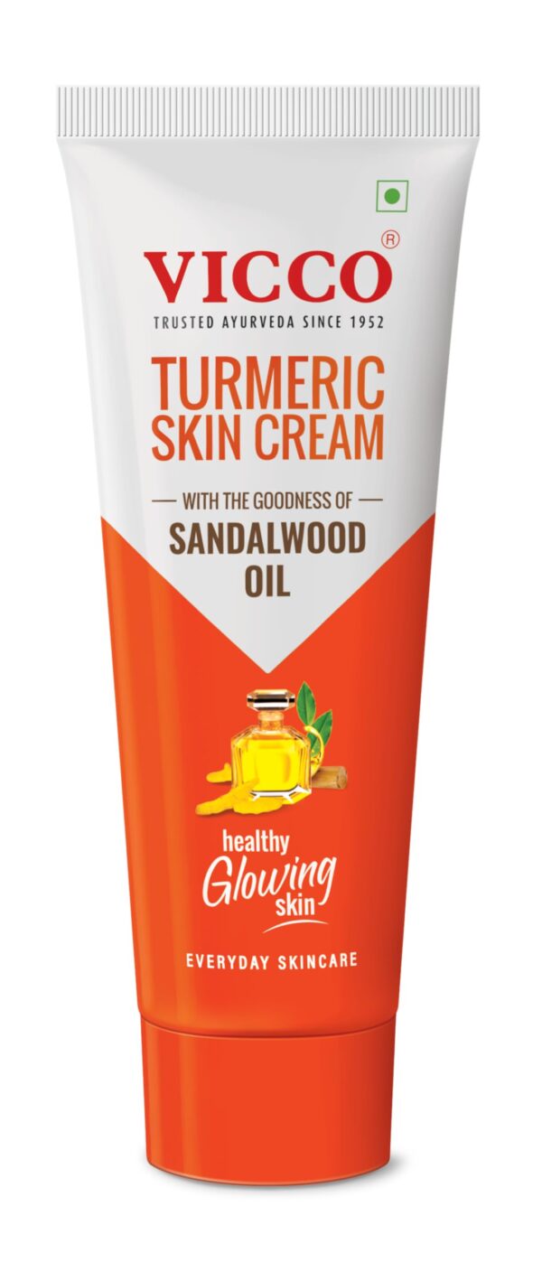 Vicco Turmeric Skin Cream with Goodness of Sandalwood Oil 15gm Pack Of 2