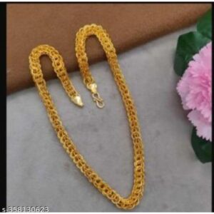 Private Label Stylish Trendy Exclusive Gold plated chain for boys and MEN WOMENS GIRLS Gold Plated Brass Chain golden colour