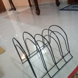 Private Lable Pot Pan Rack Organizer 5 tier Kitchen utensil stand for Home black