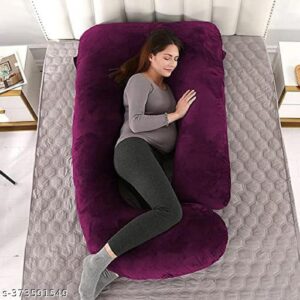 Private Lable Ultimate Comfort U Shape Pregnancy Pillow purple colour