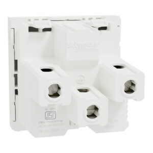 Private Lable Socket outlet Miluz ZeTa 6 16A 3 pin 2P E with shutter 2 module white MZSO6162M3P AN