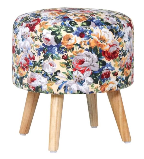 Private Lable Ottoman Pouffes Sitting Mudda Puffy Stool for Living Room Dressing Table