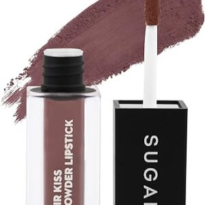 SUGAR Cosmetics Air Kiss Powder Lipstick 3 2gm Brown