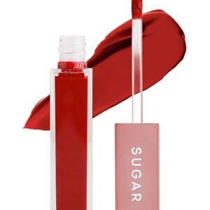 SUGAR Cosmetics Mettle Matte Liquid Lipstick 7ml Cherry Red
