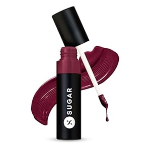 SUGAR Cosmetics Partner In Shine Transferproof Glossy Lipstick 3ml Mulberry Merlot