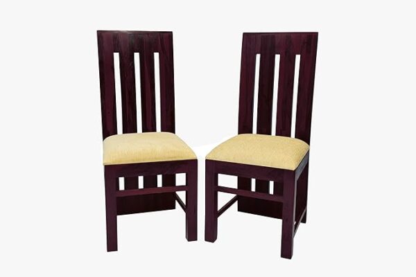 kendalwood Furniseworlds Sheesham Wood Dining Chair Set of 2 Brown Colour