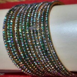 Private Lable STONE BANGLES for women 12psc