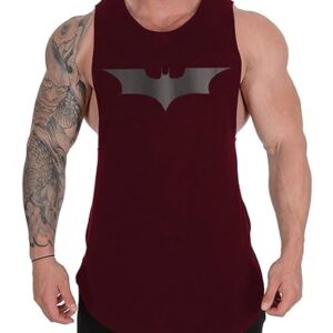 The Blazze Men s Sleeveless T Shirt Gym Maroon Colour SIze S