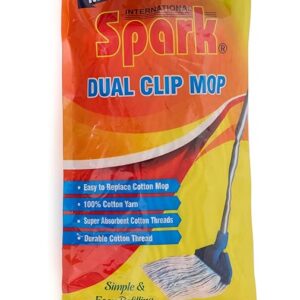 Spark Dual clip Mop Refill White