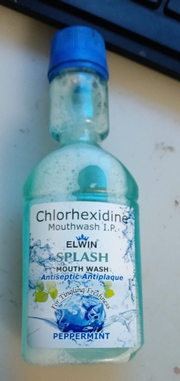 Elwin Chlorhexidine Mouthwash Spalsh Pepperment 100ML
