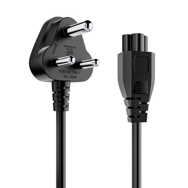 Portronics Konnect G3 350W Laptop Power Cable 3 Pin Type Connector