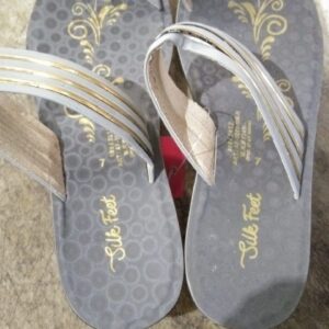 Private Lable Women Grey Slippers Color Size 7
