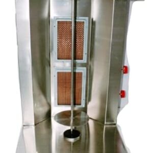 Kiran Enterprises Stainless Steel Shawarma Machine Gas Hotel Equipment for Restaurant Kitchen Double Burner Open