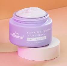 mCaffeine Anti Ageing Night Cream with Black Tea Complex for Fine Lines Wrinkles 50 ml