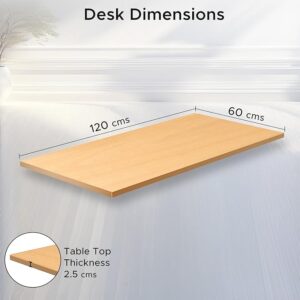 Private Lable KosmoCare Tabletop for Work Desk Station 120 x 60 x 2 5 cm Laminated Straight Edge No Pre Drilled Holes Multipurpose MDF Work Table Top for Office Home Study Use Beech