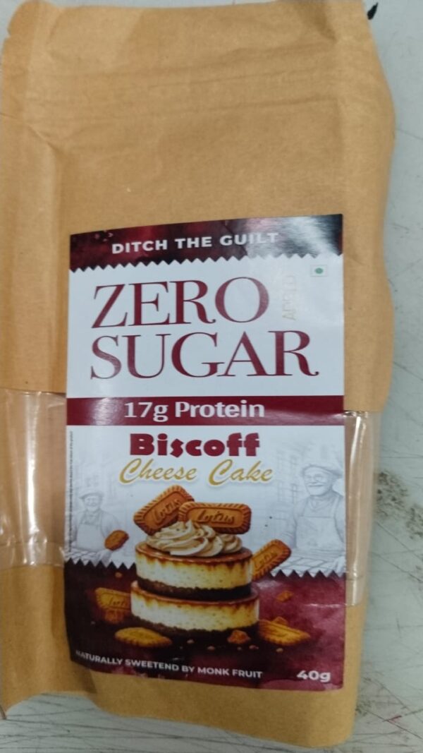 Ditch The Cuilt Zero Sugar Biscoff Cheese Cake 40gm