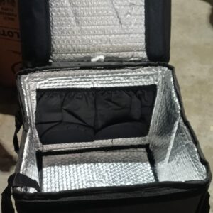 Private Lable Black Fabric Delivery Backpack
