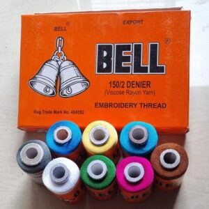 Bell embroidery thread pack of 8 pcs multicolor