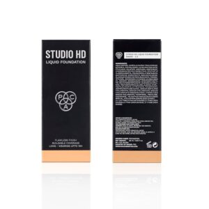 PAC Studio HD Liquid Foundation 2 0 Lightweight Dewy Satin Finish 28ml