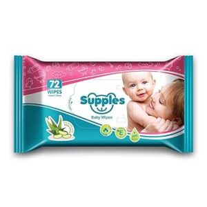 Supples Baby Wet Wipes With Aloe Vera And Vitamin E 72 Wipes pack of 1
