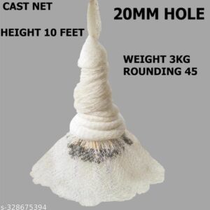Private Lable YASHNET CASTNET 10 FEET HEIGHT 3 KG WT HOLE 18MM HAND THROWN CAST BAIT MESH NET FOR Fishing Net