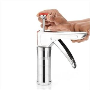 Private Lable Kitchenware Stainless Steel Kitchen Press with 15 Different Types of Sev Maker Idiyappam Noodles Gathiya Maker Kitchen Tools Diwali for Namkeen Snacks Maker