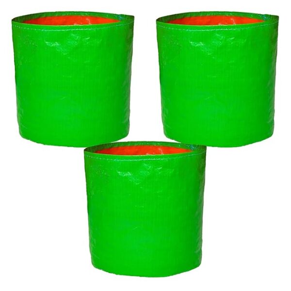 Private Lable Grow Bags 12x12 cm 240 GSM Strong Woven Fabric Terrace Gardening Vegetable Planting Bag Pack of 3