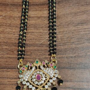 Private Lable black beads premium quality mangalsutra