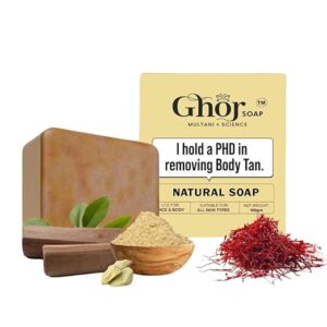 GHOR SOAP Natural Skin Brightening Magic Soaps Chandan Kesar Handmade Soaps For Glowing I Face and Body All Skin Types 100g 1
